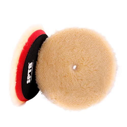 Wool Polishing Pads (2Pcs 6Inch Yellow Coarse Wool / 6 Inch (150mm))