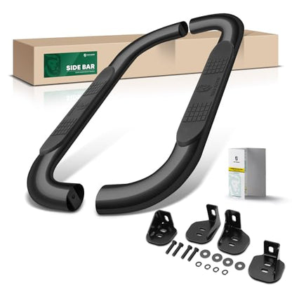 4 Inch Running Boards for Chevy & GMC (Semi-gloss black / Regular Cab)