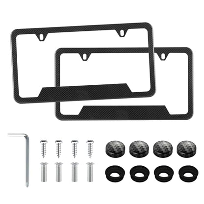 Carbon Fiber License Plate Frames (2-H CF O-P)