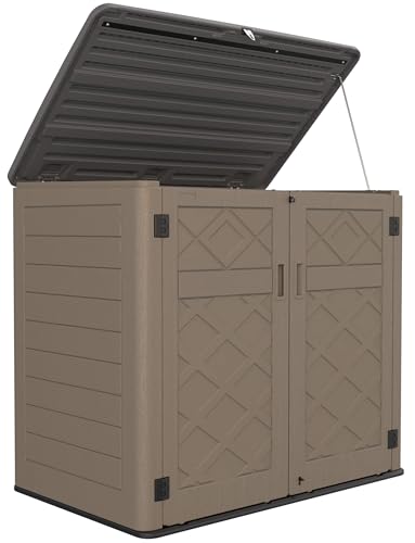 Storage Shed Weather Resistance (coffee / Extra Large-48 cu ft)