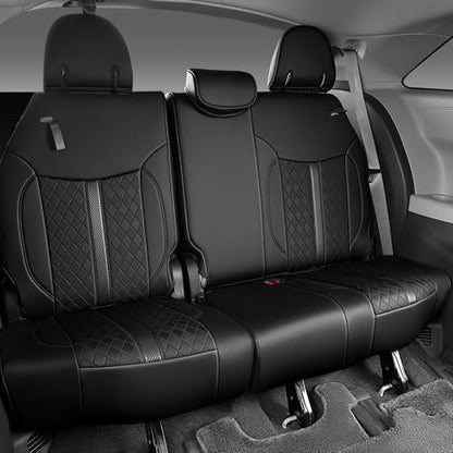 Custom Sienna Seat Covers for 2021 (Black Luxe / 8-Seat)
