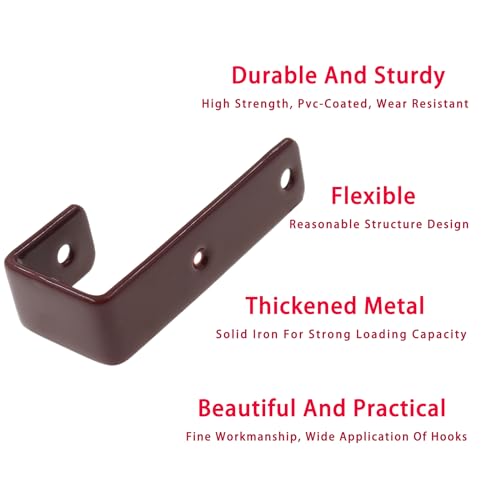 Bunk Bed Ladder Hooks Brackets (Coffee)