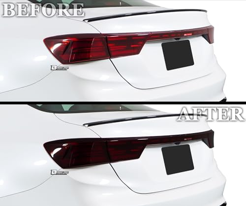 Full Headlight Taillight Reflector Sidemarker Tail Light Tint Kit Compatible with Kia Forte 2019 (Full Kit 19-21 / Dark Smoke)