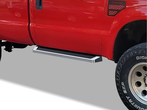 iRunning Boards OE Style for F150 F250 F350 Regular Cab (Aluminum Silver / Running Board Style)