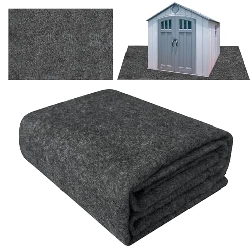 8.2x10.2 FT Outdoor Storage Shed Mat Waterproof Tent Floor Mat Gray (8.2x10.2FT)