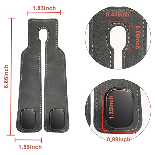 Car Headrest Hooks (Gray)