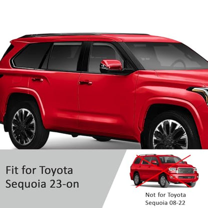 in Channel Extra Durable Rain Guards for Toyota Sequoia 2023