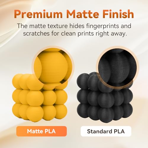 PLA Filament 1.75mm + (Matte Yellow)