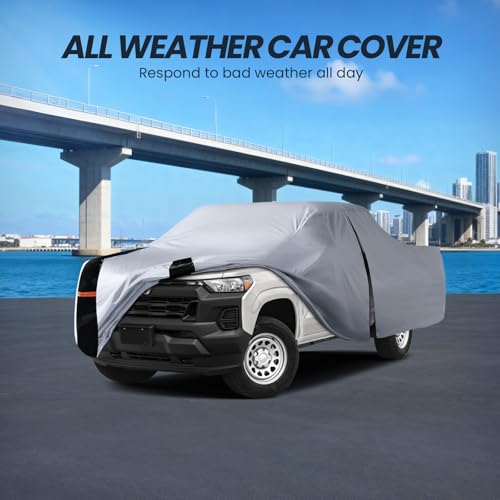 Multi Layer Chevy Colorado Truck Cover (W.Fit Colorado Extended/Crew/Regular Cab SB / White Truck Cover)