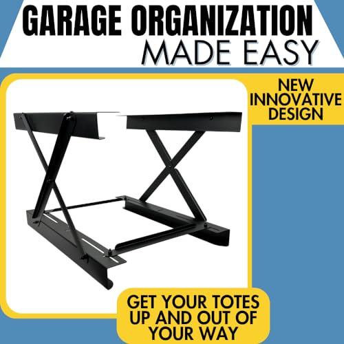 Dual Rail Heavy Duty Overhead Garage Storage System (Stacking 2 Bin)