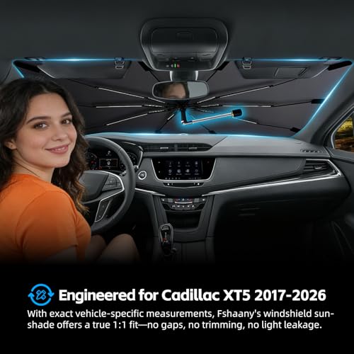 Windshield Sun Shade Umbrella for Cadillac XT5 2017 (For Cadillac XT5 2017-2026)