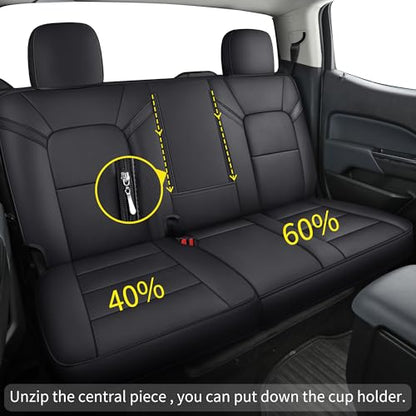 Chevy Colorado Seat Covers ((2023-2025) Full Set / Black)
