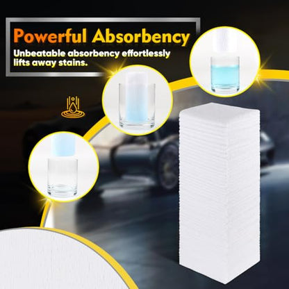 White Microfiber Cleaning Cloth 100 PK (White / 11.5 x 11.5 Inch)