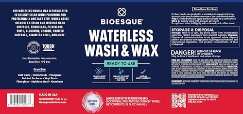 Waterless Wash & Wax (32 Fl Oz (Pack of 1))