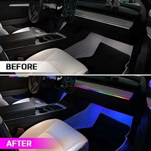 Acrylic Interior Car LED Strip Light APP Control (18 in 1)