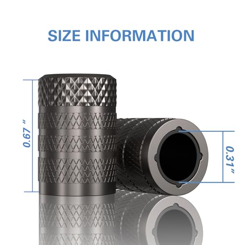 Tire Valve Stem Caps (Grey)