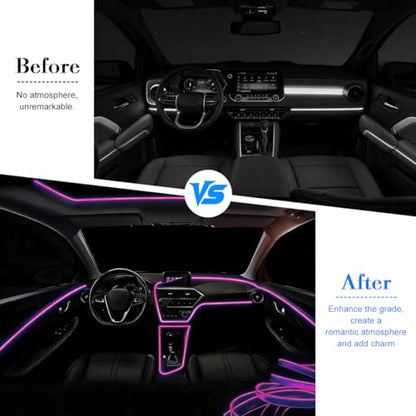 EL Wire Car LED Strip Lights (Purple / 10FT)