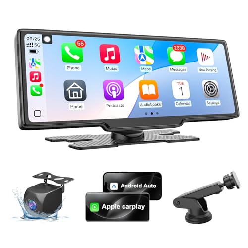 HK5 Carplay Screen for Car (Dual-mount with backup camera)