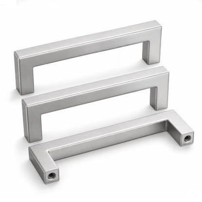 10 Pack 3-3/4 Inch Brushed Nickel Cabinet Pulls Kitchen Handles (Brushed Nickel / 3-3/4 Inch Hole Centers)