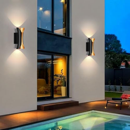 2 Pack Outdoor Wall Light (11.8in-2Pack)