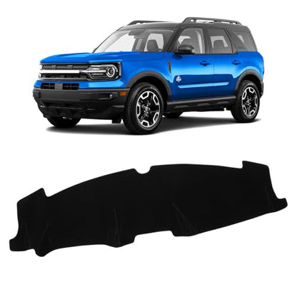 Black Dash Cover Compatible with Ford Bronco Sport 2021 (Bronco Sport 21-24(Black))