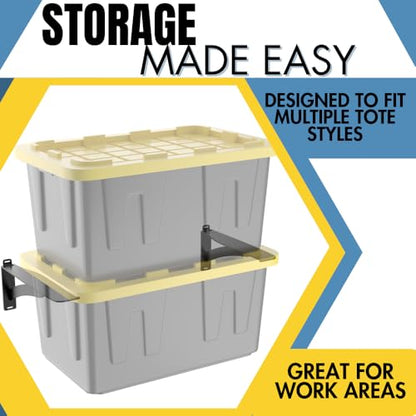 Wall Mounted Tote Rack Storage System