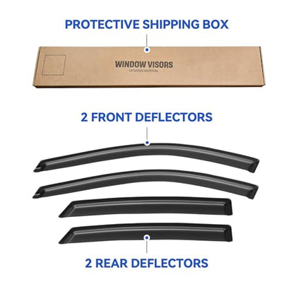 Window Visors Rain Guards for 2014 (2014-2020 Chevy Impala)