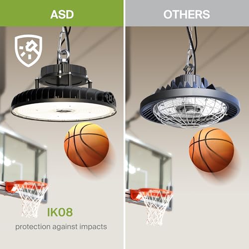 500W LED High Bay UFO Lighting (Black)