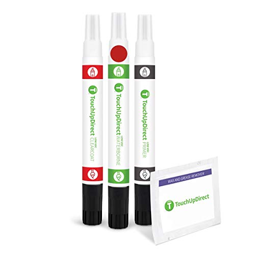 3L5 Radiant Red Compatible with Toyota Exact Match Touch Up Paint Combo (Combo - Preferred Kit / Radiant Red)