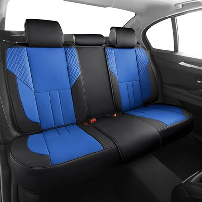 Universal Car Seat Covers for SUVs Sedans Trucks BlackBlue (BlackBlue / Full-Set)