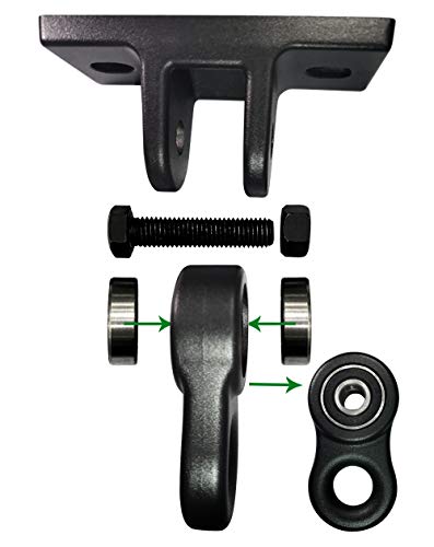 Heavy Duty Black Swing Hangers Screws Bolts Included Over 5000 lb Capacity Playground Porch Yoga Seat Trapeze Wooden Sets Indoor Outdoor (4 Pack / 4 Packs Black)