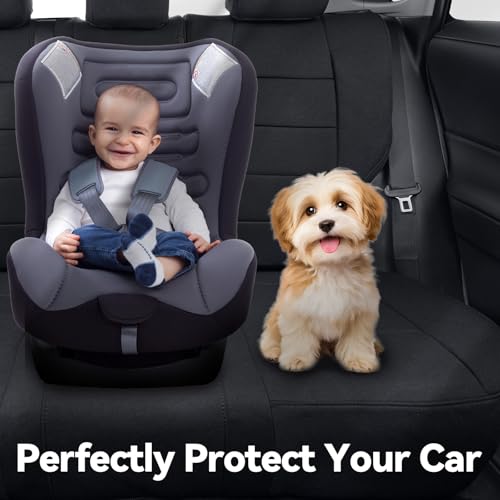 Camry Car Seat Covers Custom for Toyota 2025 2026 Camry (Polyester(Black) / 2025-2026 Camry Hybrid (XLE/XSE))