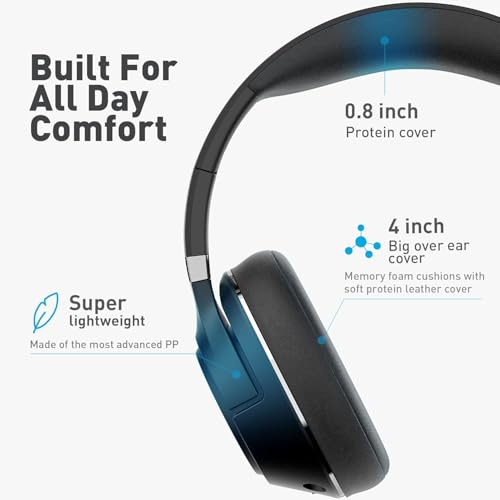 H300 Wireless Headphones with Microphone (Black)