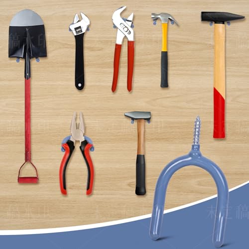 12 Pack Garage Storage System Steel U Hooks with Anti (Gray / 12 Pack)