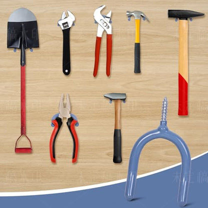 12 Pack Garage Storage System Steel U Hooks with Anti (Gray / 12 Pack)