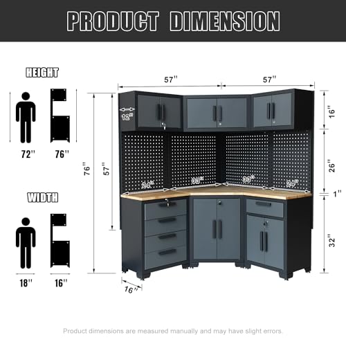 Garage Cabinets and Storage System 8 (Corner)