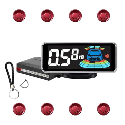 Backup Parktronic System 8 (Dark Red)