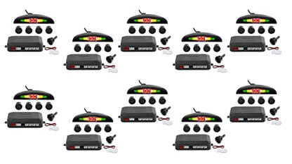 New 4 Parking Sensors LED Display Car Reverse Backup Radar System 10 Pack (10 Pack)