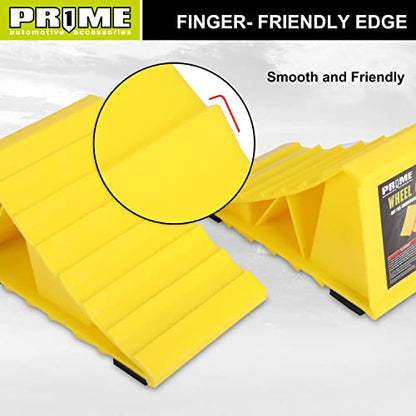 PR1ME Wheel Chocks with Non (wheel Chock 2 Pack)
