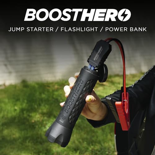 BoostHero Portable Car Battery Jump Starter (Black)