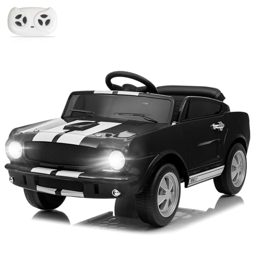 12V Licensed Shelby Electric Car for Kids (Black)