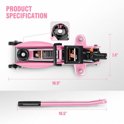 Low Profile Hydraulic Trolley Service (Pink / 2 ton)
