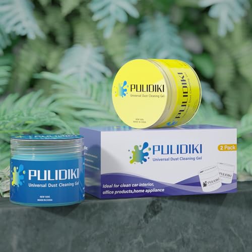 Car Cleaning Gel Clean Putty Car Slime for Cleaning (Blue+Yellow)