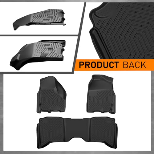 Floor Mats Compatible with Dodge Ram Crew Cab 2009 (09-18|Fit Dodge Ram Crew Cab|3PCS)