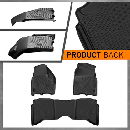 Floor Mats Compatible with Dodge Ram Crew Cab 2009 (09-18|Fit Dodge Ram Crew Cab|3PCS)