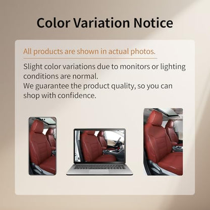 Tacoma Back Seat Covers for Toyota Tacoma (Leather (Burgundy) / 2024-2026 Tacoma (Hybrid) Only 2nd Row)
