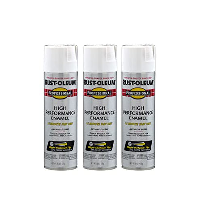 Professional High Performance Flat White Spray Paint (Flat White / 15 Ounce (Pack of 3))