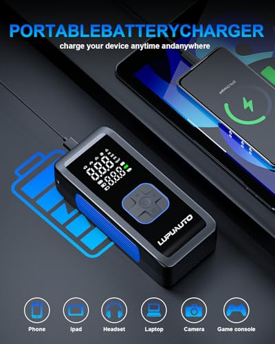 150PSI Portable Tire Inflator Air Compressor Digital Pump for Car Bike (6000mAh)