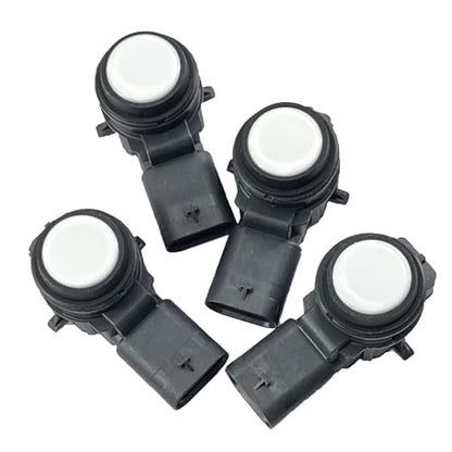 4PCS 66209261587 White Bumper PDC Parking Sensor Compatible with F20 F22 F30 F31 F84 F80