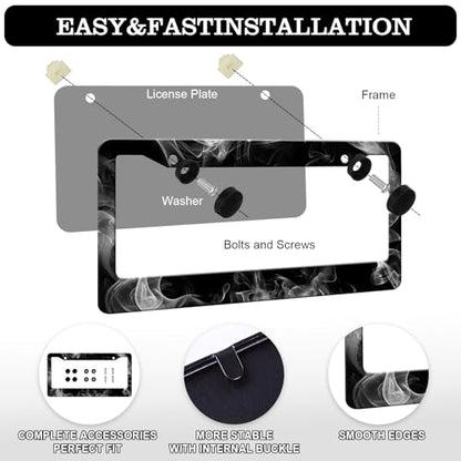 White Fog License Plate Frames (White Fog)